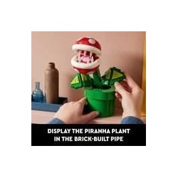 LEGO Super Mario 71426 Plante Piranha, Figurine Articulée avec Tube et 2 Piec...
