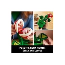 LEGO Super Mario 71426 Plante Piranha, Figurine Articulée avec Tube et 2 Piec...