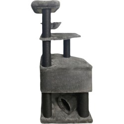 GUILY Arbre a chat stable - Idéal chats taille moyens - 50 x 50 x 141 cm - Gr...