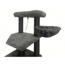GUILY Arbre a chat stable - Idéal chats taille moyens - 50 x 50 x 141 cm - Gr...