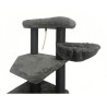 GUILY Arbre a chat stable - Idéal chats taille moyens - 50 x 50 x 141 cm - Gr...