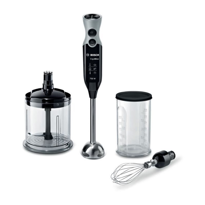Mixeur Plongeant BOSCH ErgoMixx MSM67160 – Puissance de 750 W – Mini-hachoir ...
