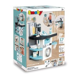 Smoby - Rowenta - Buanderie enfant - Jeu d'imitation - Sons réalistes - 17 ac...