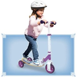 SMOBY - Reine des Neiges - Patinette 3 roues silencieuses - Guidon réglable -...