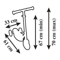 SMOBY - Reine des Neiges - Patinette 3 roues silencieuses - Guidon réglable -...