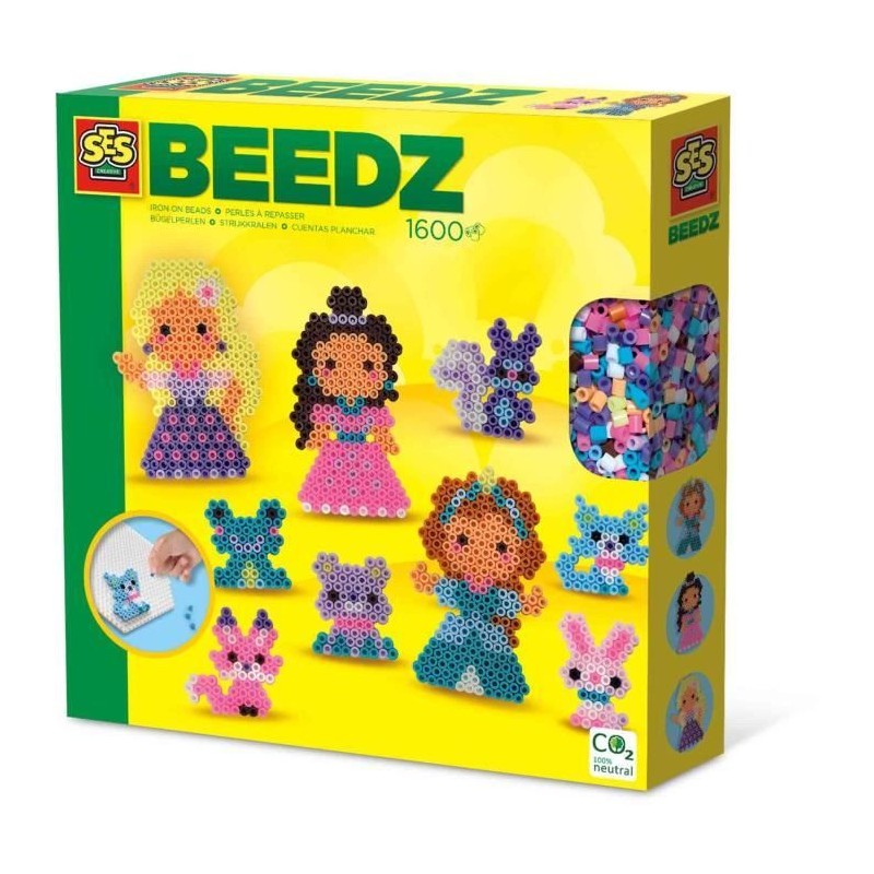 Perles a repasser - Princesses et animaux - SES CREATIVE - Crée des