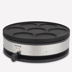 Crepiere HKoeNIG - KREP56 - Plaque réversible amovible - Surface de cuisson 3...
