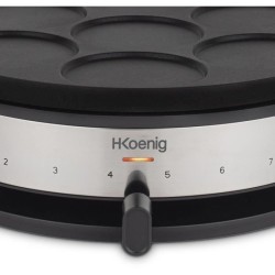Crepiere HKoeNIG - KREP56 - Plaque réversible amovible - Surface de cuisson 3...