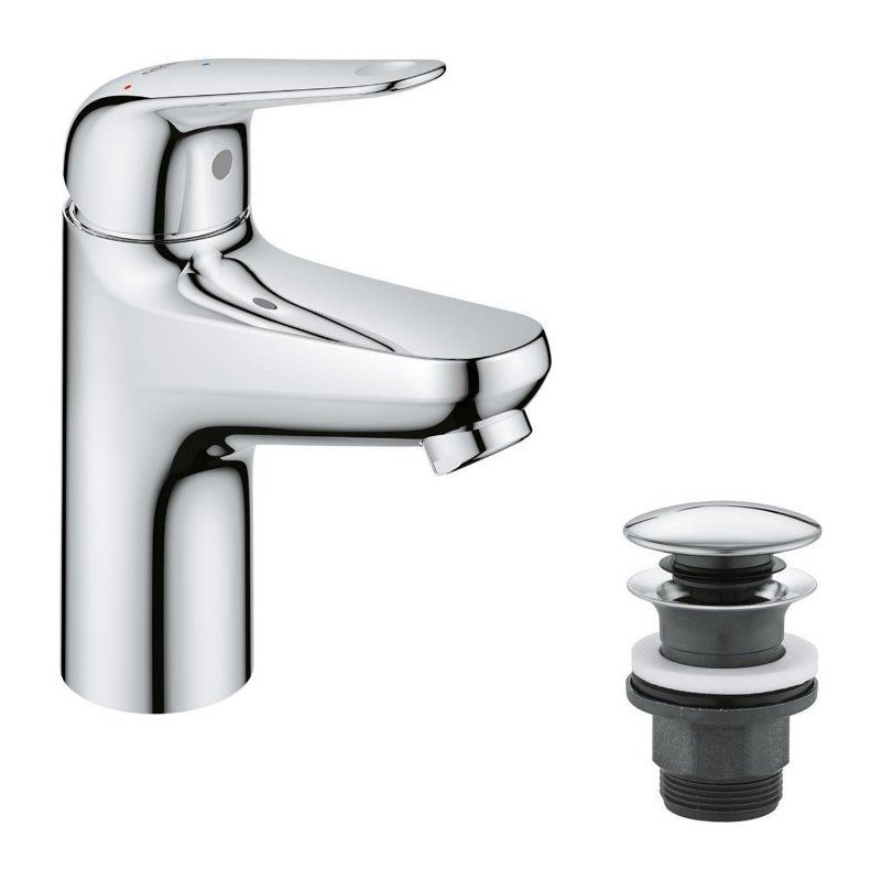 Mitigeur monocommande lavabo - GROHE Swift - 24323001 - Chromé - Taille S - O...