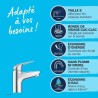 Mitigeur monocommande lavabo - GROHE Swift - 24323001 - Chromé - Taille S - O...