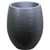 Pot de fleurs Rond Egg Ø 50cm - EDA - Graphit - 53 L - Ø 50 x H. 53 cm - Gris...