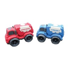 Petites Voitures - LEXIBOOK - Mini police+camion pompier - Rouge et bleu - Ex...