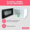 Micro-ondes OCEANIC MO20W11 Blanc 45,4 x H26,1 x P32,6 cm - 20L