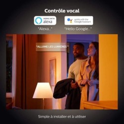 Philips Hue White Ambiance, ampoule LED connectée E27 équivalent 75W,