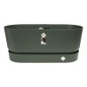 ELHO Jardiniere avec roues Greenville Terrasse 80 - L 35 x W 78 x H 33.5 cm- ...