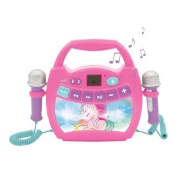 Enceinte Bluetooth Licorne - LEXIBOOK - Effets Lumineux, Micros et Batterie R...