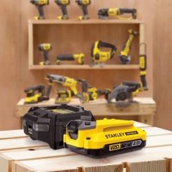 Starter kit Batterie 18V 2Ah + Chargeur 1,25A - STANLEY FATMAX - SFMCB10D1-QW