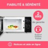 Micro-ondes OCEANIC MO20B11 Noir l 45,4 x H26,1 x P32,6 cm - 20L