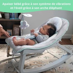 INGENUITY Transat bébé a bascule évolutif Keep Cozy Weaver 3 Positions: cadea...