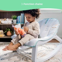 INGENUITY Transat bébé a bascule évolutif Keep Cozy Weaver 3 Positions: cadea...