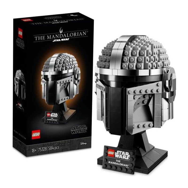 LEGO 75328 Star Wars Le Casque Du Mandalorien Maquette de Collection a Constr...