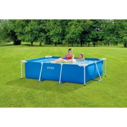 Piscine hors sol tubulaire INTEX - Metal Frame - 220 x 150 x 60 cm - Rectangu...