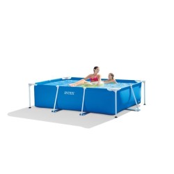 Piscine hors sol tubulaire INTEX - Metal Frame - 220 x 150 x 60 cm - Rectangu...