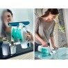 Nettoyeur pour vitre avec manche et mouilleur Leifheit Dry & Clean 51003, set...
