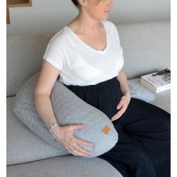 BÉABA - Big Flopsy™ - Coussin de grossesse et d'allaitement - Fleur de coton ...