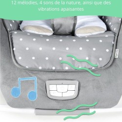 INGENUITY Transat pour bébé bascule évolutif pliable - Petit Mouton - Positio...