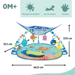 DISNEY BABY -NEMO-Tapis de sol éveil bébé évolutif  cadeau bébé, guirlande lu...