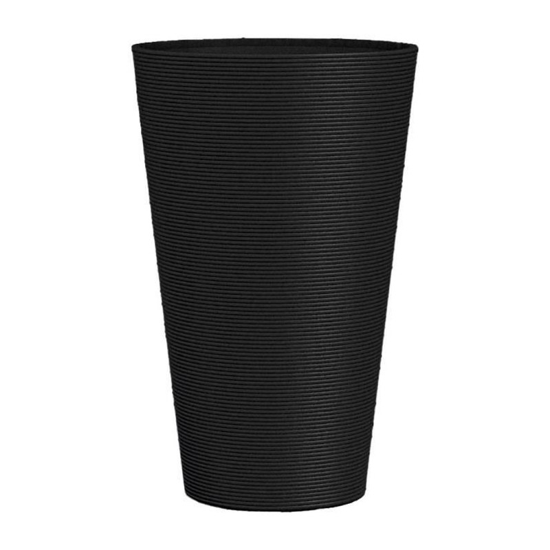 Pot de fleurs haut - GARDEN ID - Green Care Sense Haut Noir-Anthr. - 55 cm - ...