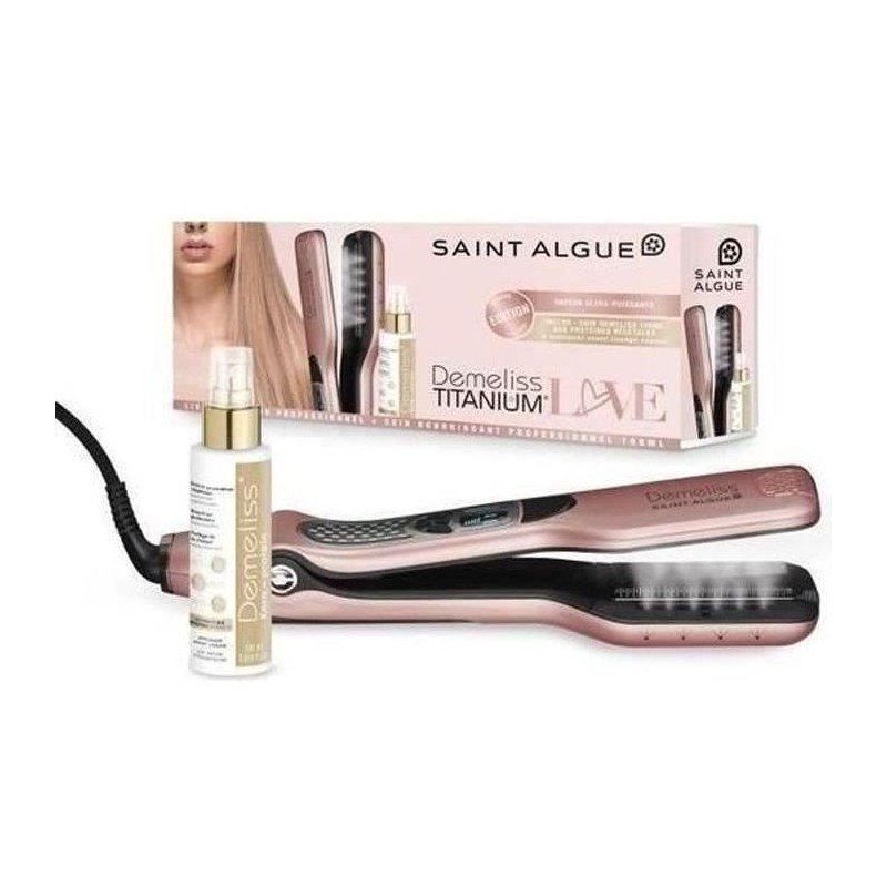 Lisseur vapeur - SAINT ALGUE - Coffret Premium Demeliss TITANIUM LOVE - Color...