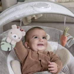 INGENUITY Transat bébé confort Petit Ourson, Arche d'éveil lumineuse, Coussin...