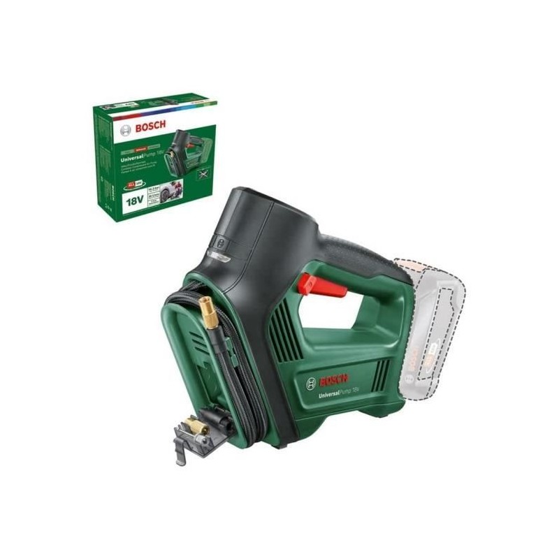 Compresseur sans-fil BOSCH UniversalPump 18V - pour gonfler pneus (voiture vé...