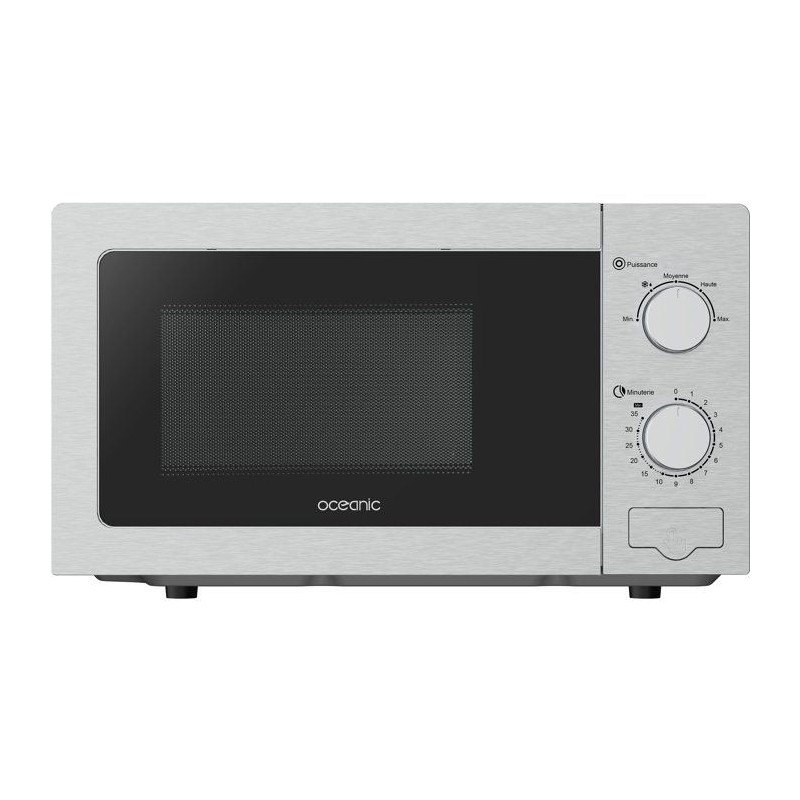 Micro-ondes monfonction OCEANIC MO20S Silver L45x H24 x P32,1 cm 20L