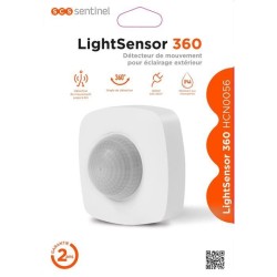 Détecteur de mouvement extérieur SCS SENTINEL - LightSensor 360 - Angle de dé...