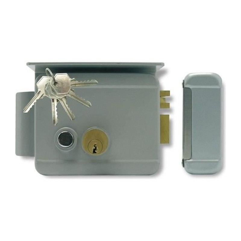 Serrure électrique réversible - EXTEL WE 5001/2 BIS - 5 clés incluses - Gris