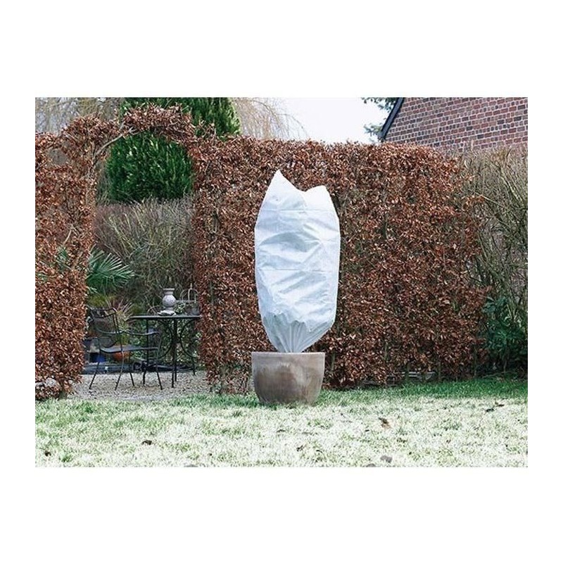 Housse d'hivernage NATURE - Lot de 2 - Ø 75 cm x 1,50 m - Blanc