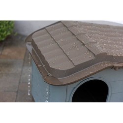 KERBL Niche extérieure en plastique pour chats ou chien Taille M -  75 x 59 x...