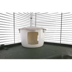 Cage 3 étages pour petits rongeurs 80*45*53 cm -  FLAT NATURE - KERBL