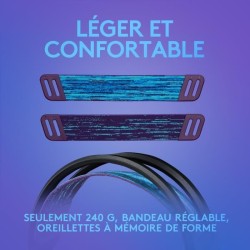 Casque gamer - Filaire - Logitech G - G335 - PS5, PS4, Xbox, Switch, PC - Noir