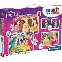Clementoni - Edukit - Disney Princesses - Coffret apprentissage 4 en