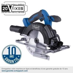 Scie circulaire sans fil C-HCS165-X - lame 165mm coupe max 53mm a 90° - SCHEP...
