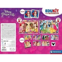 Clementoni - Edukit - Disney Princesses - Coffret apprentissage 4 en