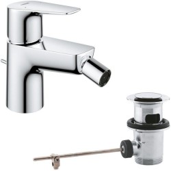 Mitigeur monocommande Bidet GROHE Start Edge - Tirette de vidage - Mousseur é...
