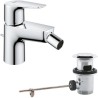 Mitigeur monocommande Bidet GROHE Start Edge - Tirette de vidage - Mousseur é...