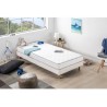 Matelas 90x190 cm - Mousse - Ferme 14 cm - 5 zones de confort - DEKO DREAM Ha...