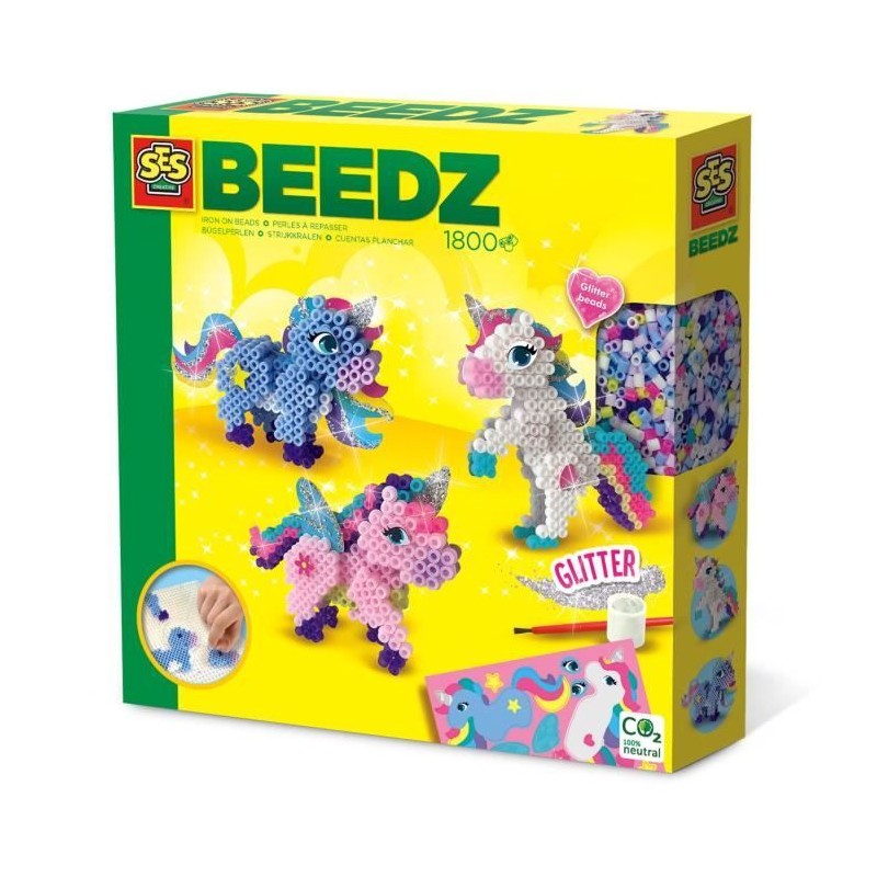 Perles a repasser - Licornes - SES CREATIVE - Crée de superbes