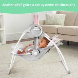 INGENUITY Transat pour bébé balancelle électrique pliable - Flora - Arche, ca...